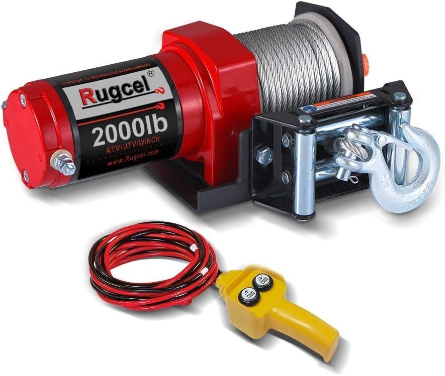 Durable ATV/UTV Electric Winch with 1.0 HP Motor & Straightforward Installation