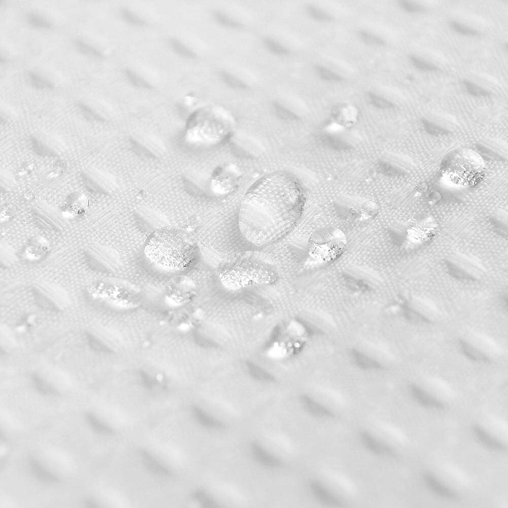 Waffle Weave Clawfoot Tub Shower Curtain 180x84 - Luxury Water Repellent Design