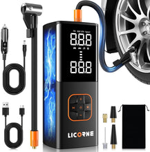 Load image into Gallery viewer, Rechargeable Tire Inflator with Digital Gauge - Ideal for Cars &amp; Sports Balls
