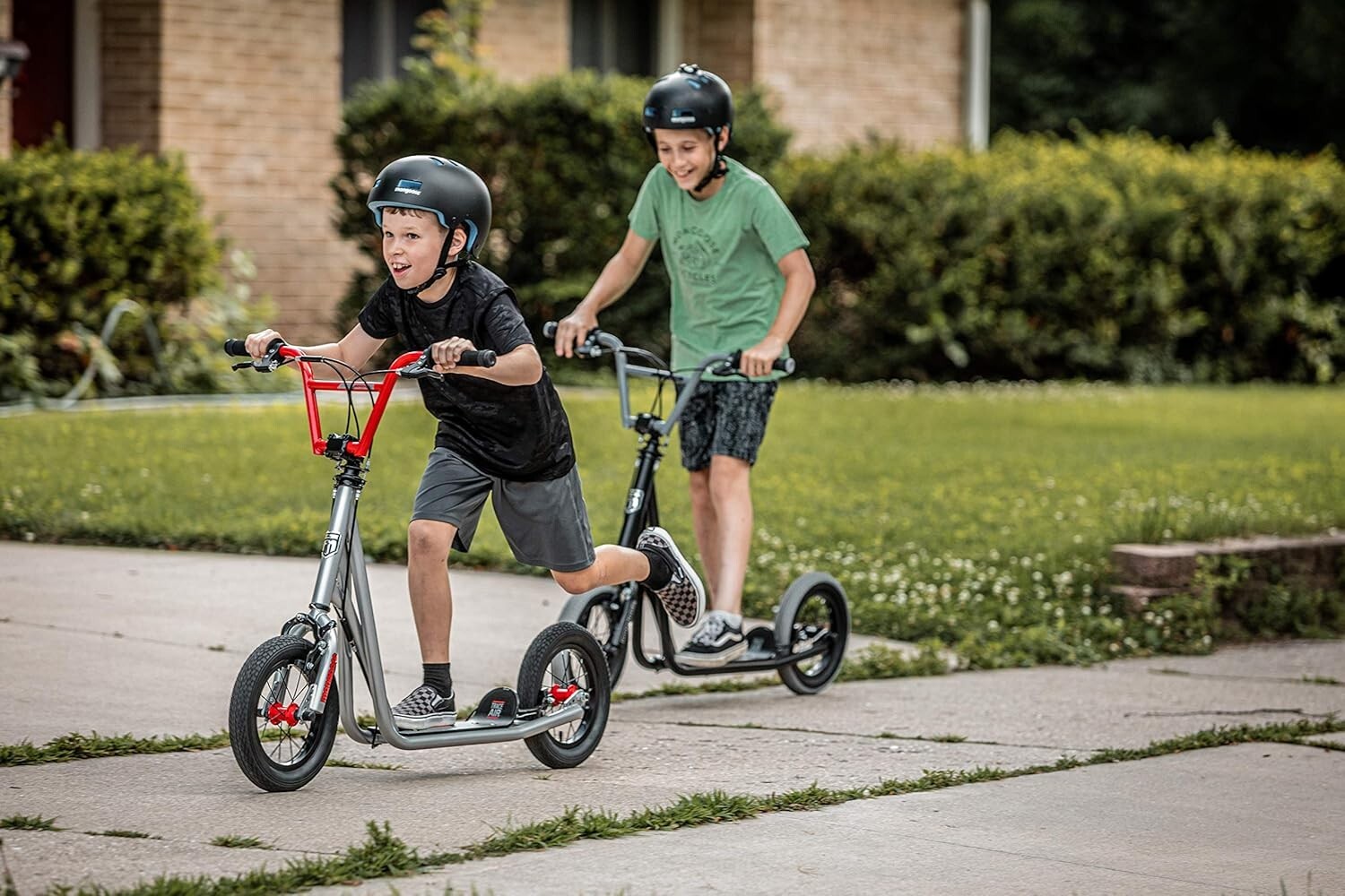 Trace Air Kids Scooter with Wide Foot Deck and Pneumatic Tires - Safe & Fun