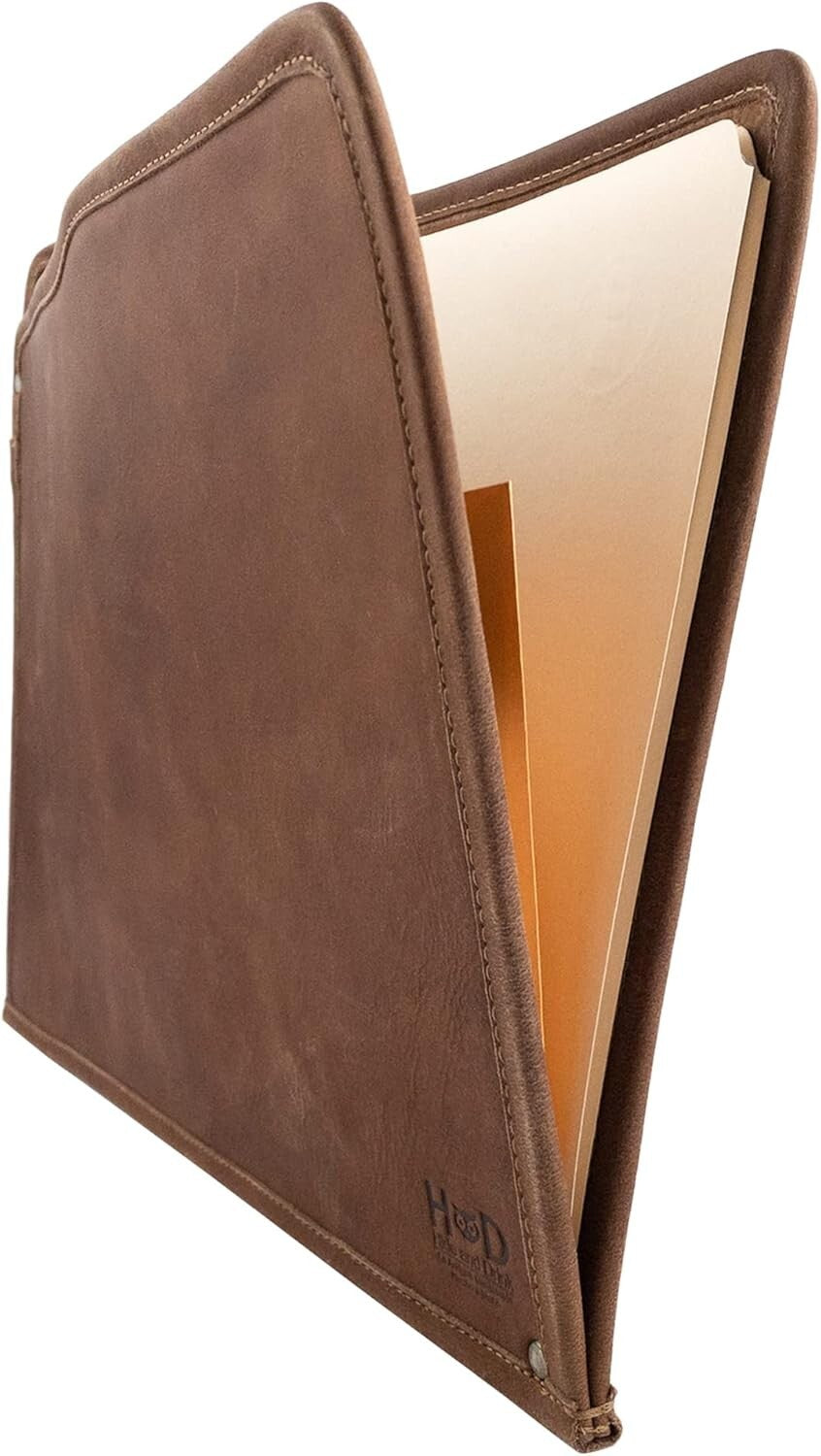 Finely Hand-Stitched Full Grain Leather Folder - A4 Organization Solution