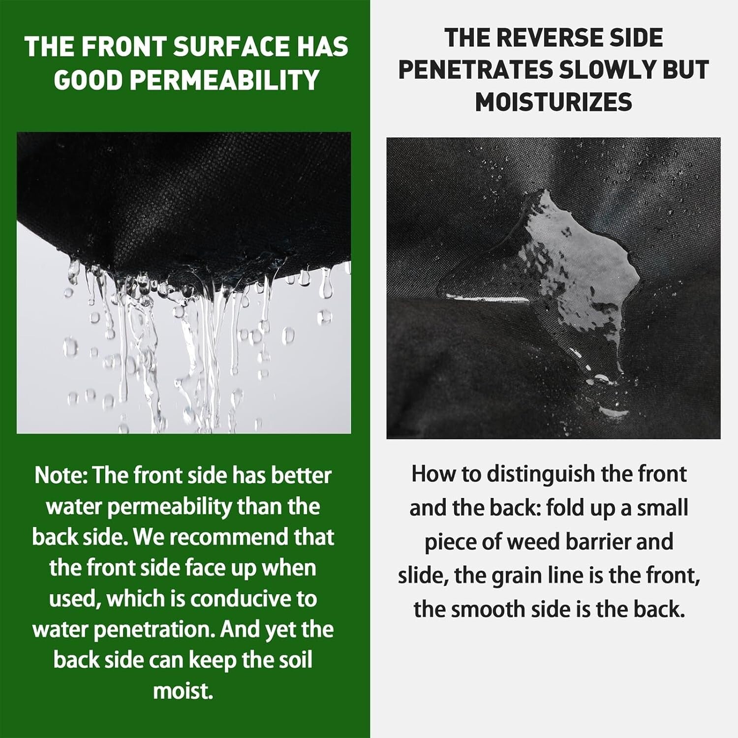 Durable 3ft x 180ft Weed Control Fabric - Easy Install for Beautiful Gardens