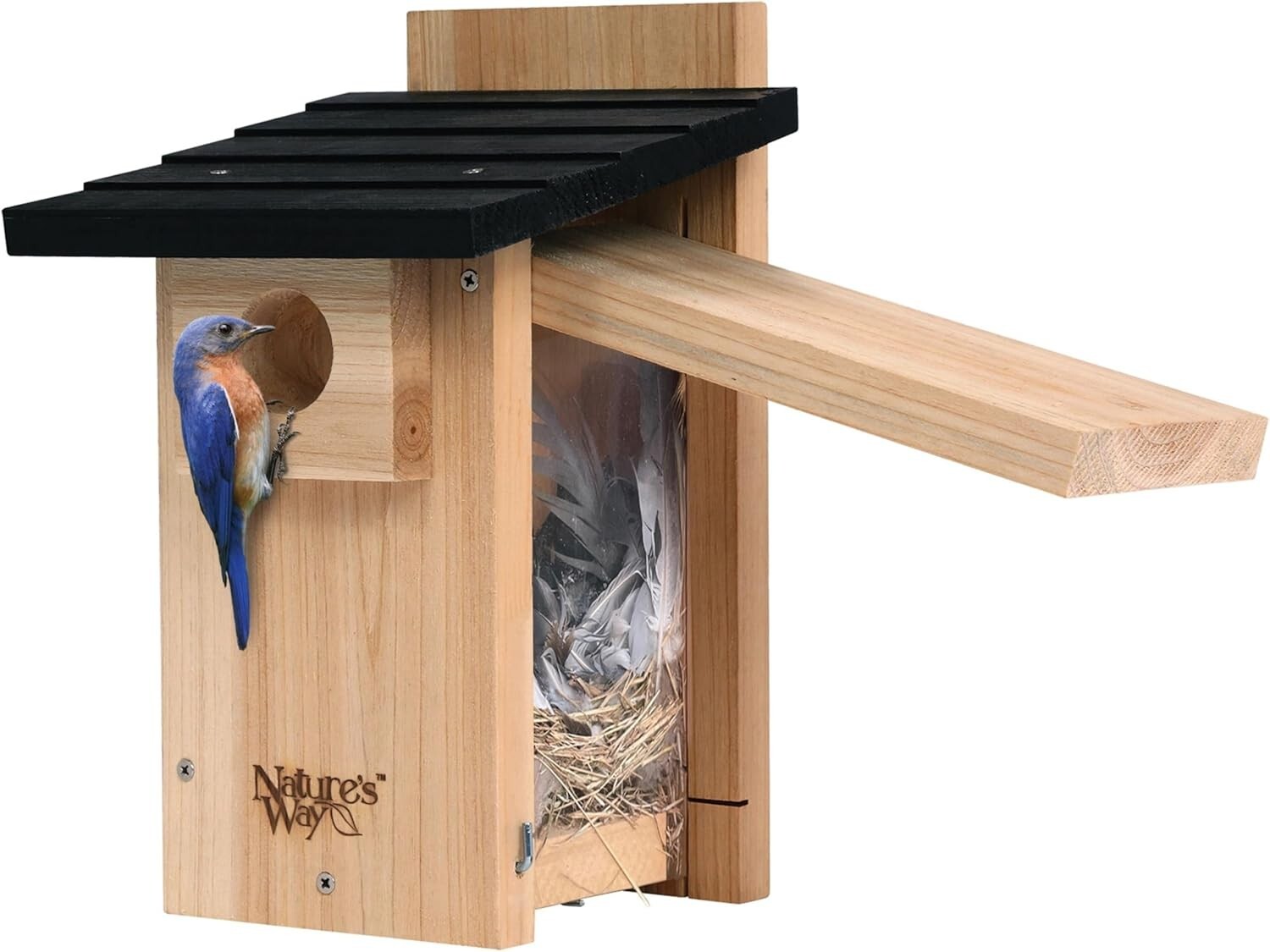 Nature's Way Weather-Resistant Bluebird House with Easy Clean-Out Design