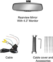 Load image into Gallery viewer, Auto Adjusting Rear View Mirror with 4.3" LCD - Easy Installation &amp; Anti-Glare