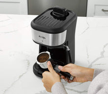 Load image into Gallery viewer, Single Serve Espresso &amp; Cappuccino Maker with Milk Frother - Black Stainless