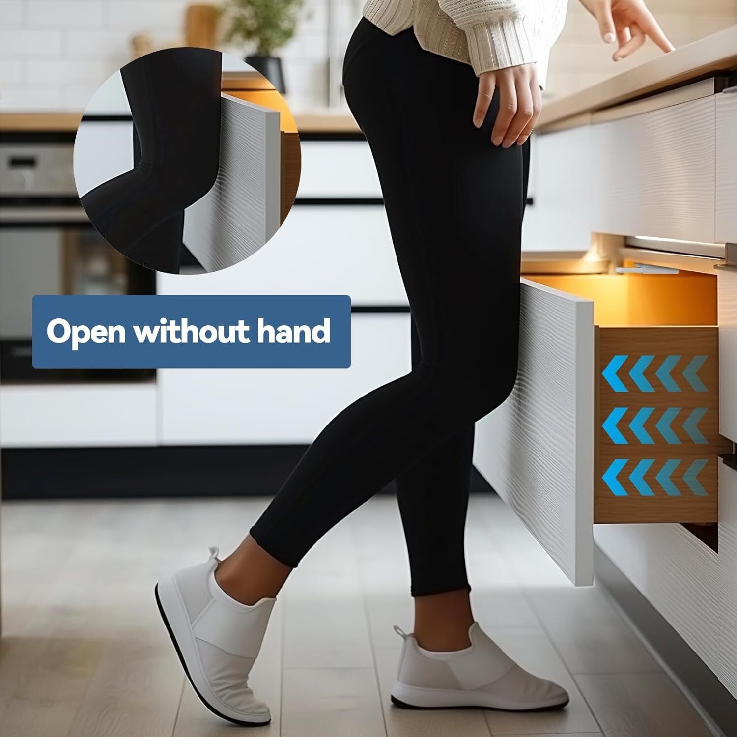 8-Pack Heavy-Duty Magnetic Push Latches - Nail-Free Installation for Clean Look