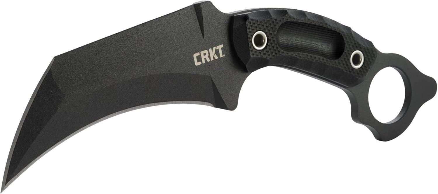 Durable Du Hoc Karambit Knife - 5.1'' Plain Edge SK5 Blade & Customizable Sheath