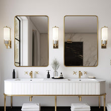 Load image into Gallery viewer, Luxury 48x32 Gold Vanity Mirror - Anti-Rust Stainless Steel Frame for Bathroom