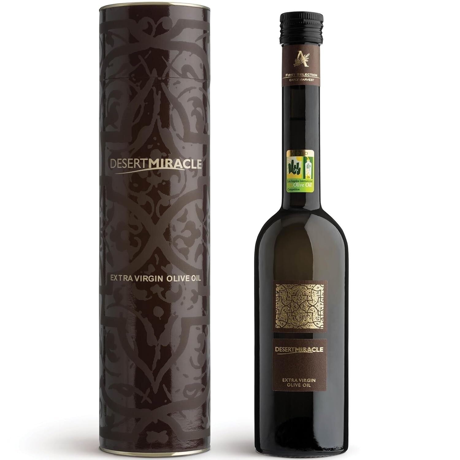 Gourmet Moroccan Extra Virgin Olive Oil Gift Box - Cold Pressed Organic 17 Fl Oz