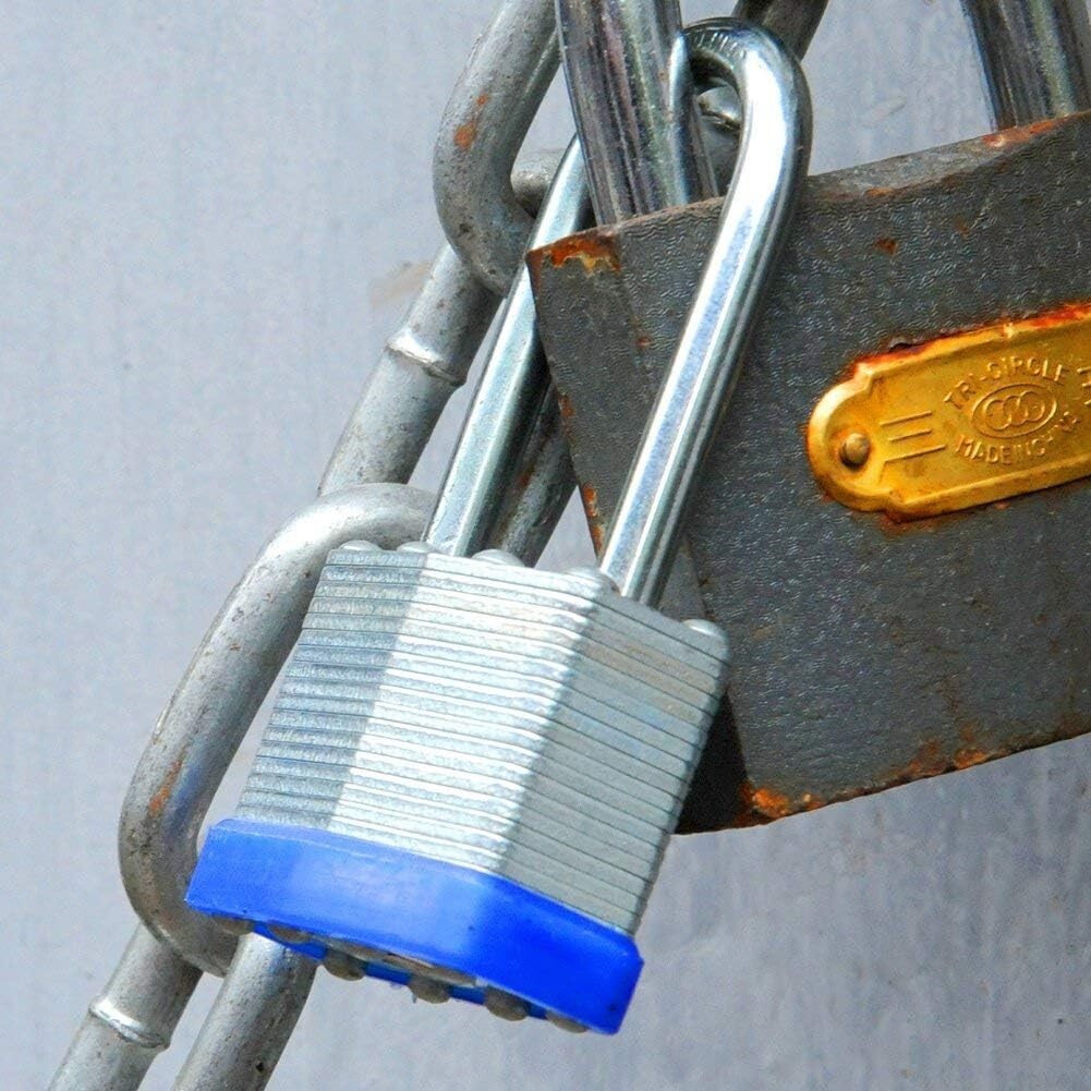 Heavy-Duty 12-Pcs Keyed-Alike Padlocks with Long Shackle for Ultimate Security