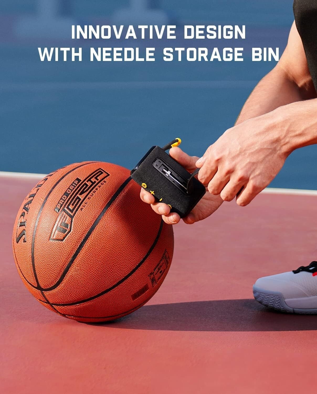 Smart Portable Ball Pump with Accurate Pressure and Integrated Needle Storage