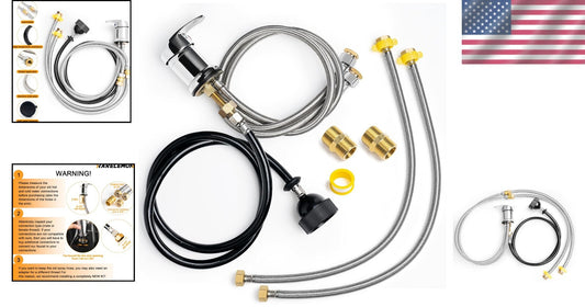 Personalized Salon Shampoo Bowl Faucet with Adjustable Hose & Extra Connectors