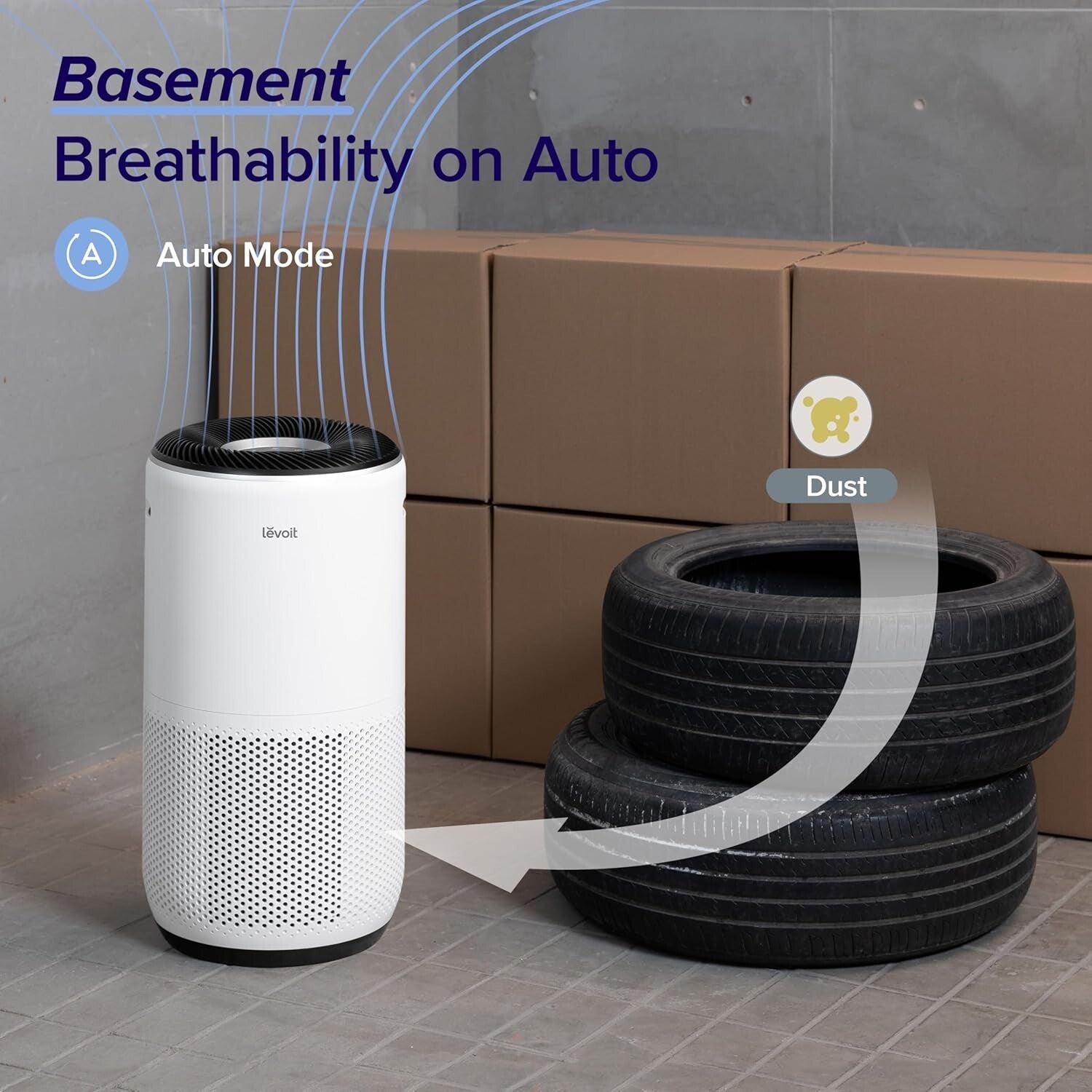 Automatic Air Purifier with Sleep Mode - Smart WiFi & Voice Control Capability
