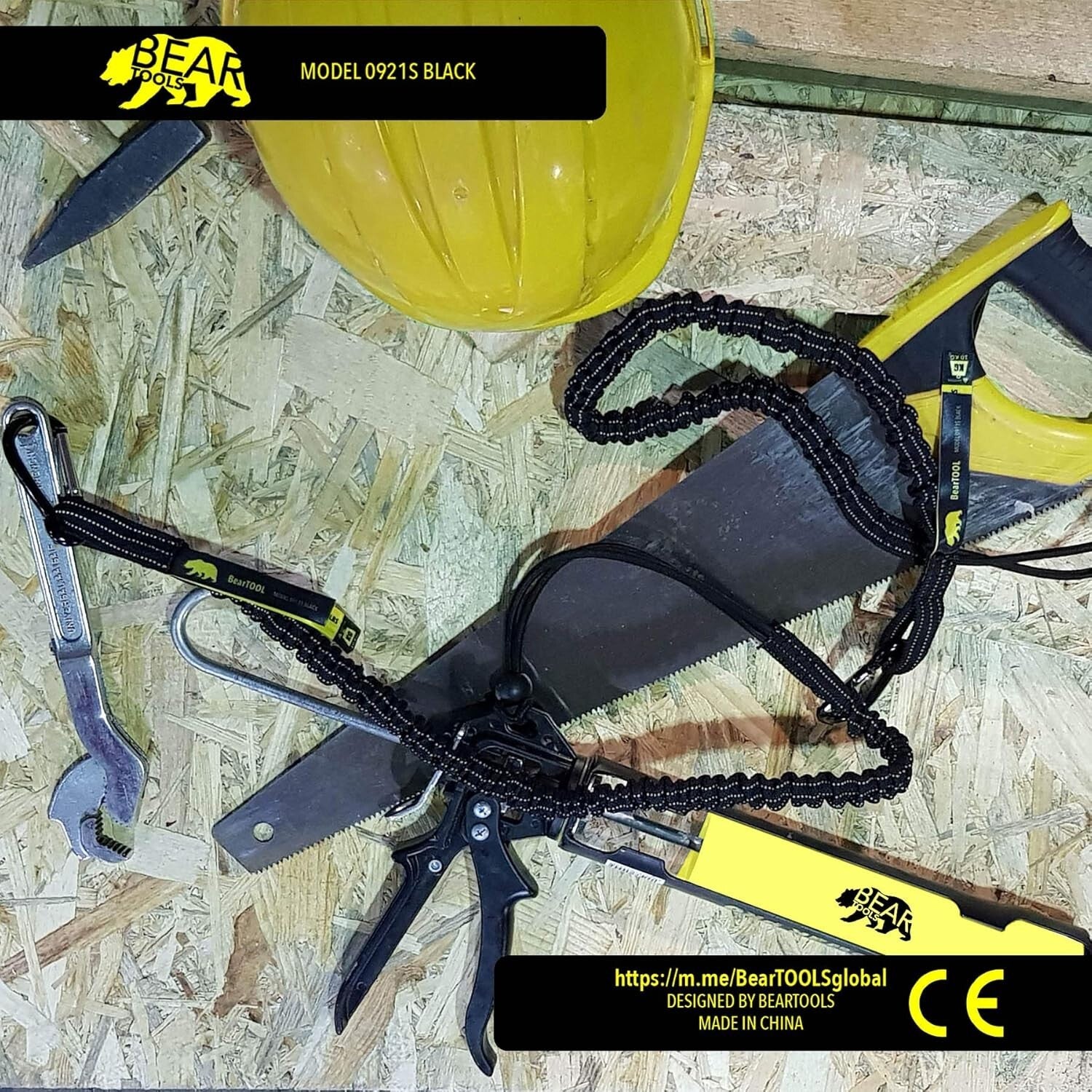 Reflective Tool Tether Lanyard with Adjustable Loop - Max 8KG Load for Safety