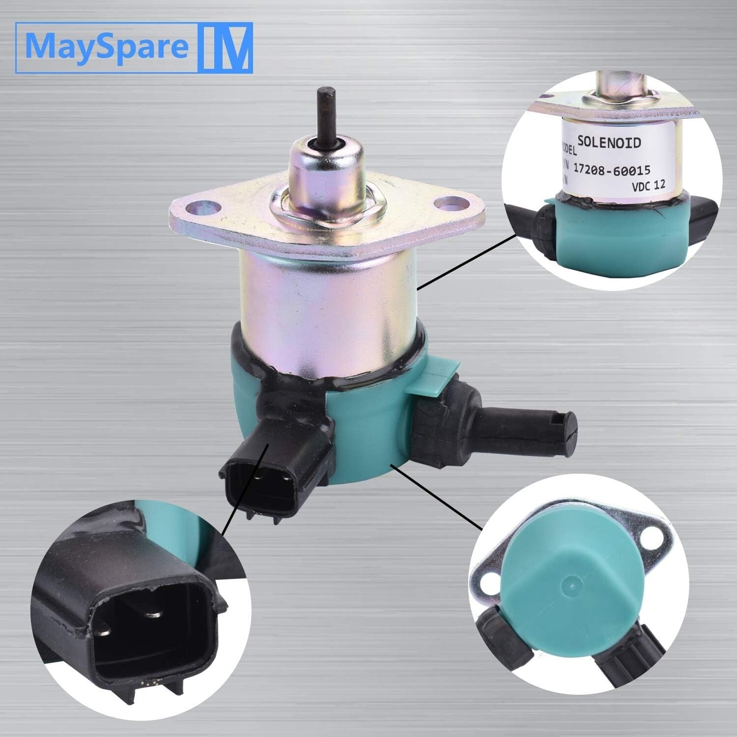 12V Fuel Shut Off Solenoid Compatible with Kubota D-Series – Easy Installation