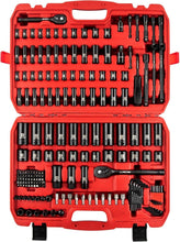 Load image into Gallery viewer, Professional 186-Piece Socket Set - 1/4 &amp; 3/8’ with Spark Plug &amp; Extension Tools