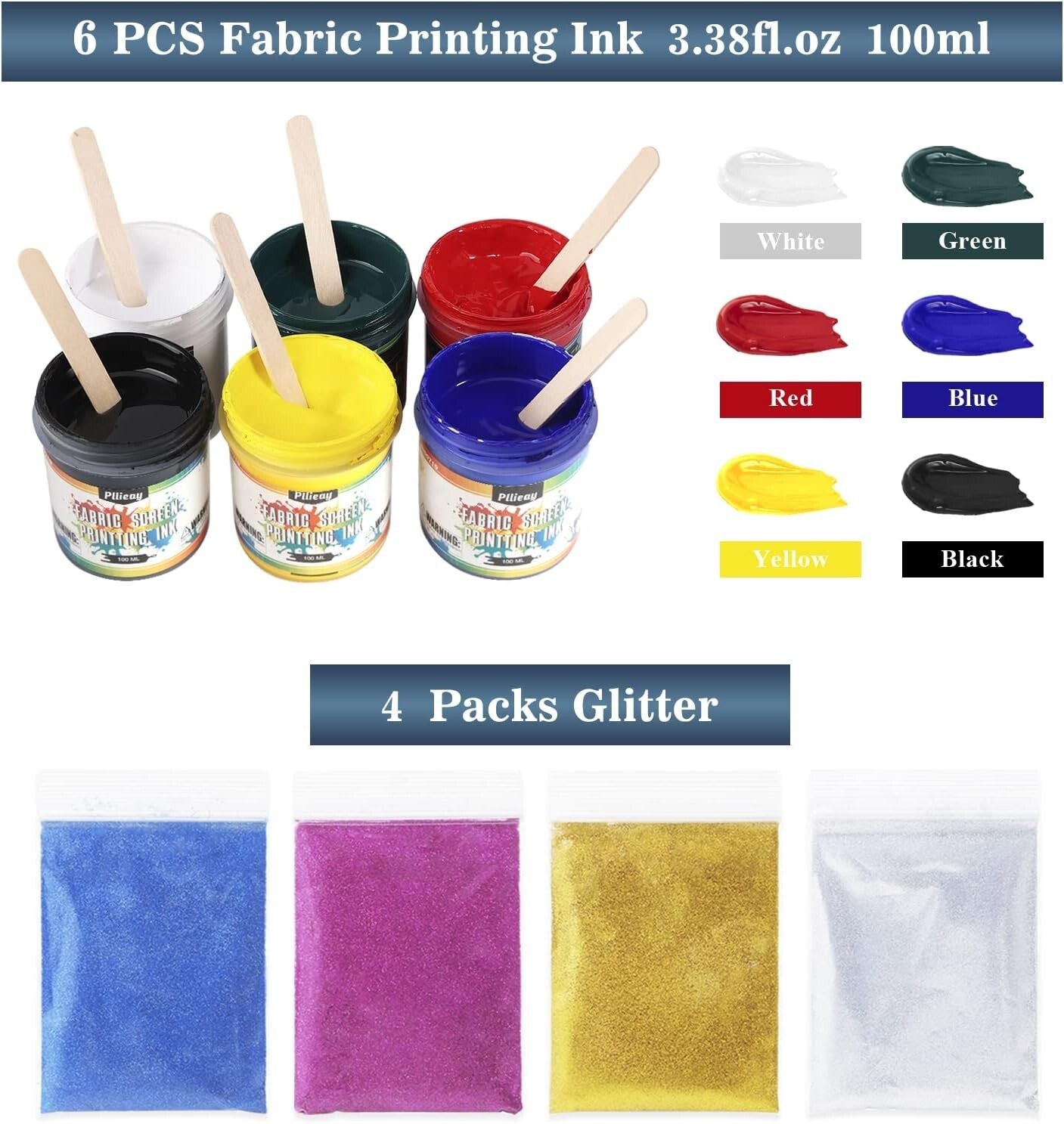 Creative 60-Piece Screen Printing Set with LED Lamp & Complete Accessories