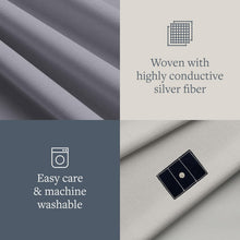 Load image into Gallery viewer, Luxurious Organic Cotton Grounding Sheet with 15-Foot Grounding Cord - King Size