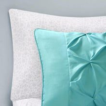 Load image into Gallery viewer, Vibrant Aqua Boho Comforter Set with Complete Sheet Set - 8 Pieces, Queen Size