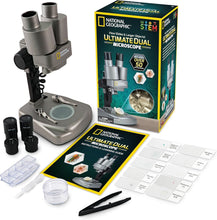 Load image into Gallery viewer, NATIONAL GEOGRAPHIC Dual LED Kids Microscope - 50+ pc STEM Science Kit