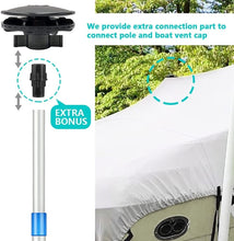 Load image into Gallery viewer, Telescoping Boat Cover Support Pole with Webbing Straps - Waterproof Protection