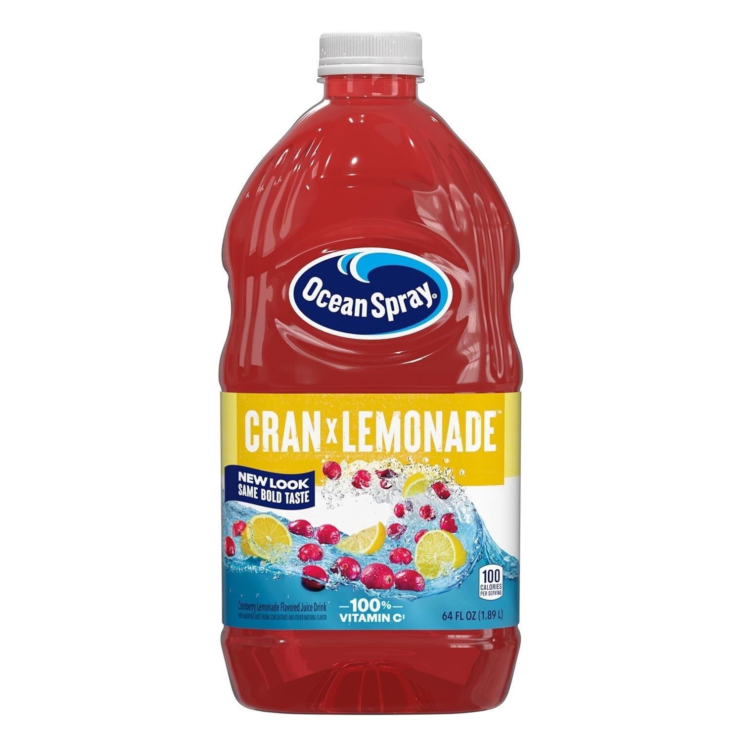 Delicious Bold Cranberry Lemonade Juice - 64 Fl Oz x 8 for Ultimate Refreshment