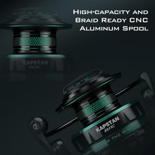 Load image into Gallery viewer, High-Speed Kapstan Elite Fishing Reel - Ultra-Smooth, 6 Stainless Steel Bearings