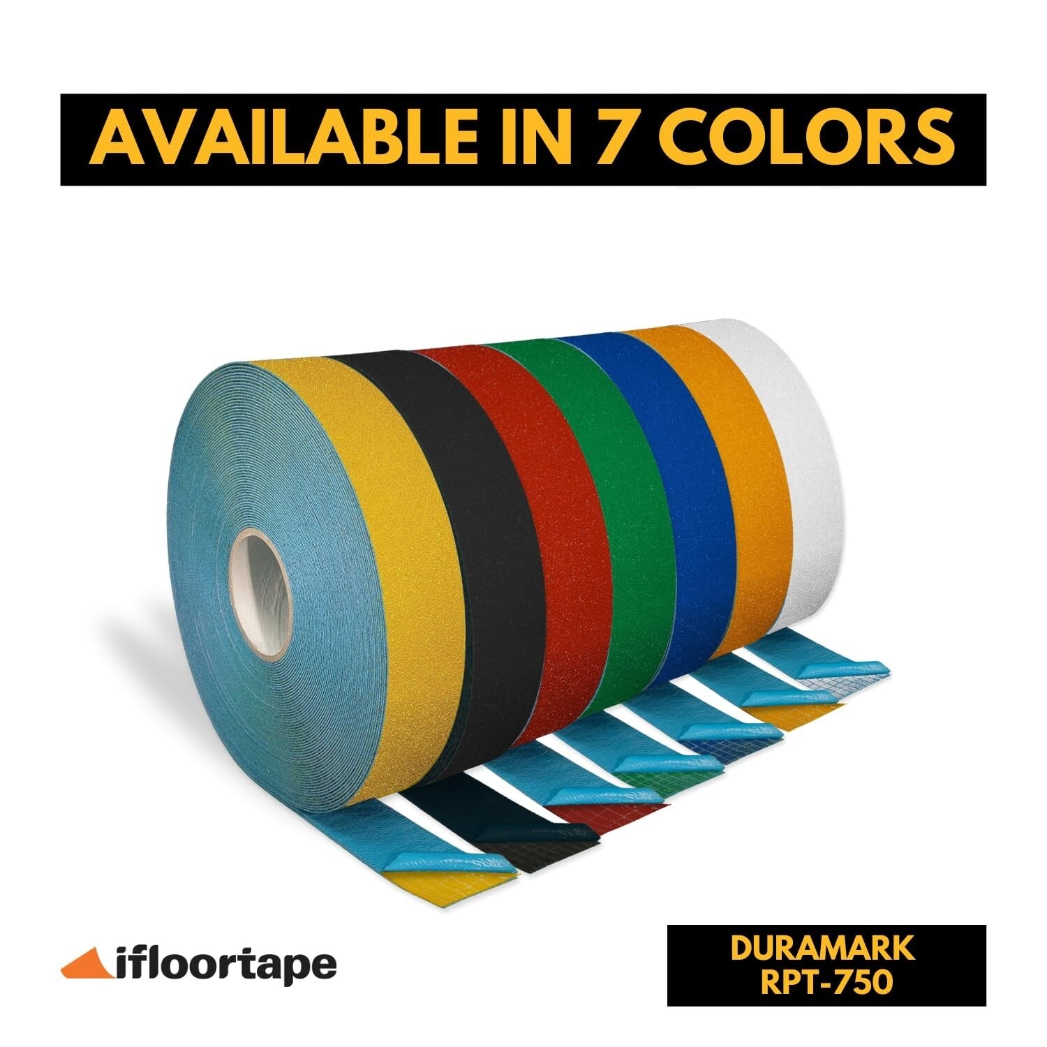 BASt Certified 2" Reflective Slip-Resistant Pavement Marking Tape - 108ft Yellow