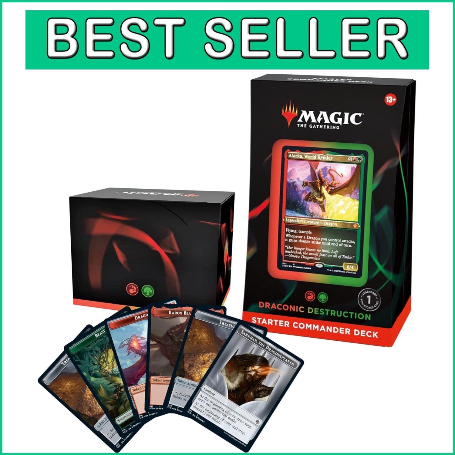Ultimate Red-Green Commander Deck: Magic's Draconic Destruction for Teens 13+