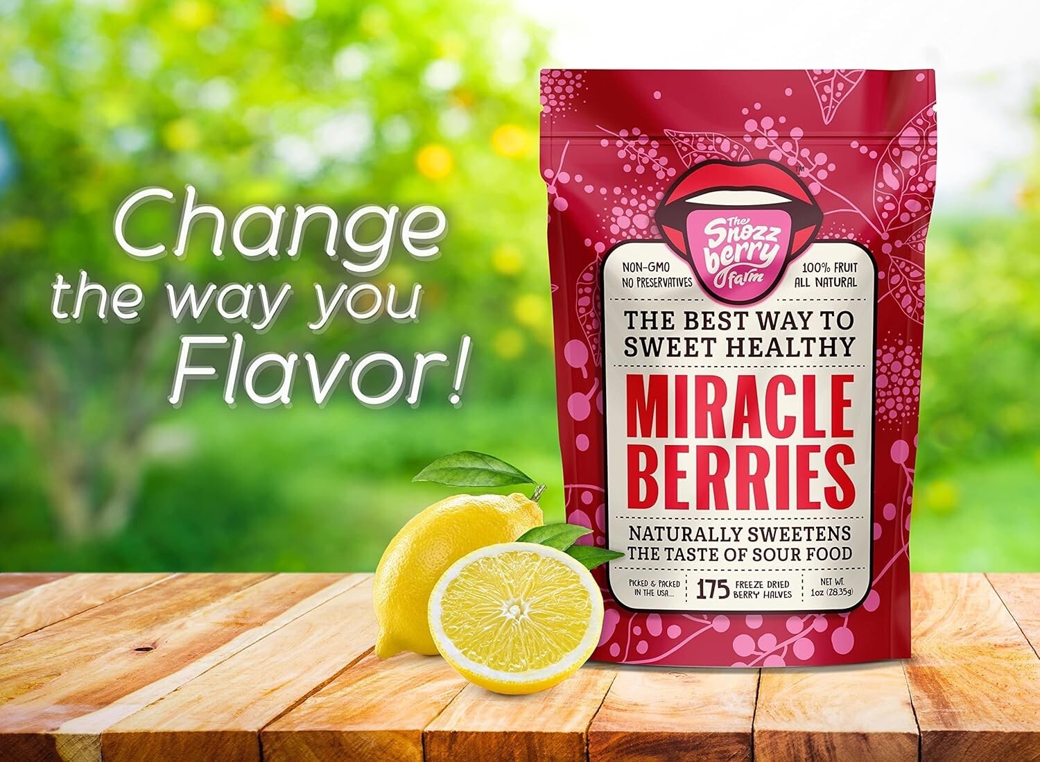 175 Premium Freeze-Dried Miracle Berries | A Fun Way to Cut Sugar and Cravings