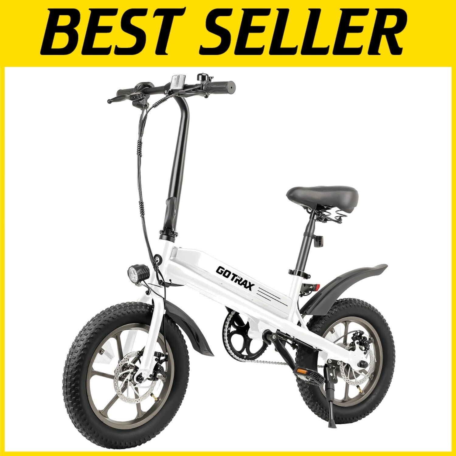 Eco-Friendly 16x3.0 Electric Bike with 25-Mile Range, Perfect for Teens & Adults