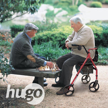 Load image into Gallery viewer, Elite Rollator Walker with 8-Inch Wheels - Ideal for Active Seniors, Garnet Red