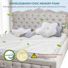 Load image into Gallery viewer, Queen Size Adjustable Neck Support Pillow with Hypoallergenic Memory Foam