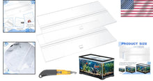 Load image into Gallery viewer, Versatile Acrylic Fish Tank Lid with Handles - Easy-Fit 48 x 13 Canopy Set