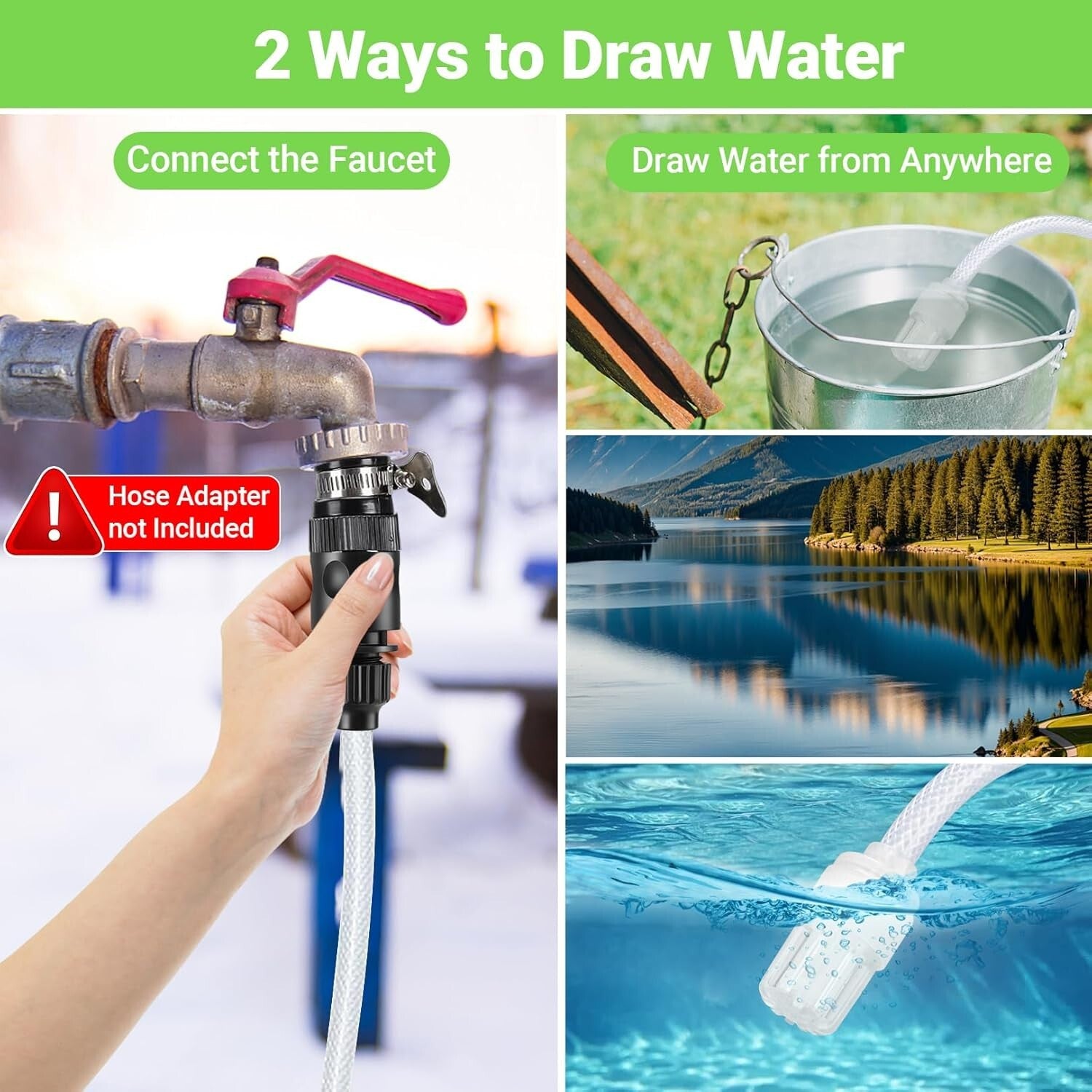 960 PSI Cordless Power Washer with 6-in-1 Nozzle & Soap Container Included