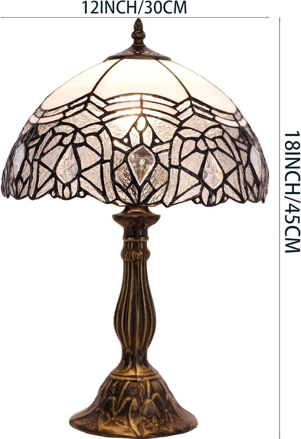 Classic Tiffany Style Stained Glass Lamp - Perfect for Any Room, Indoor Use Only