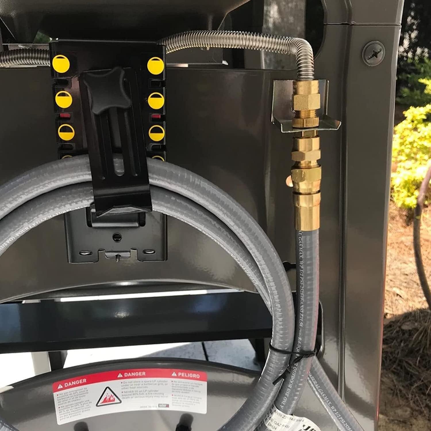 12ft 3/8'' ID Natural Gas Hose with Quick Connect for Grills & Heaters