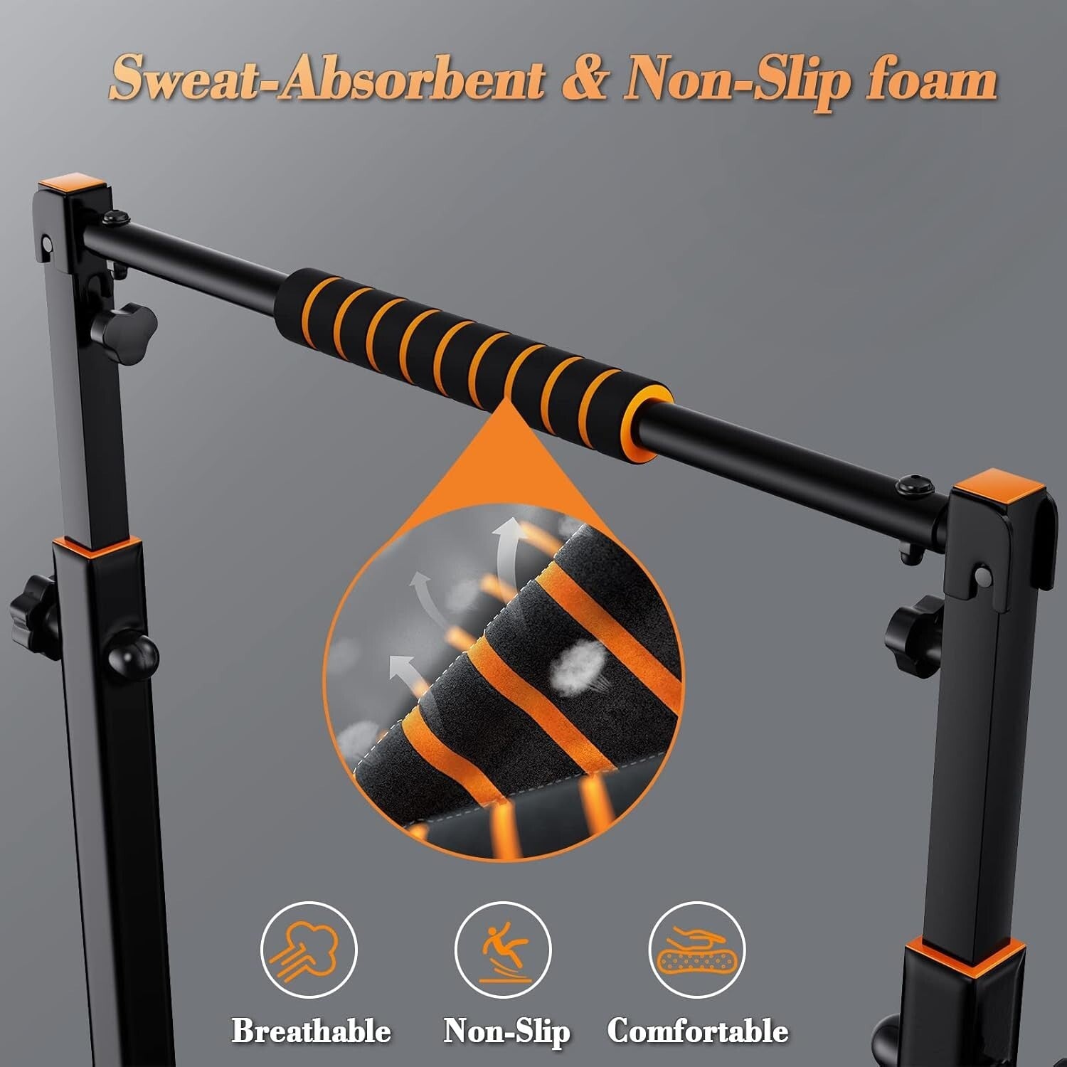 Compact Adjustable Dip Bars with Lifetime Service - Ideal for Home Workouts