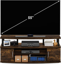 Load image into Gallery viewer, Modern 3-Tier TV Stand with Open Storage for up to 55-Inch TVs, Easy Assembly