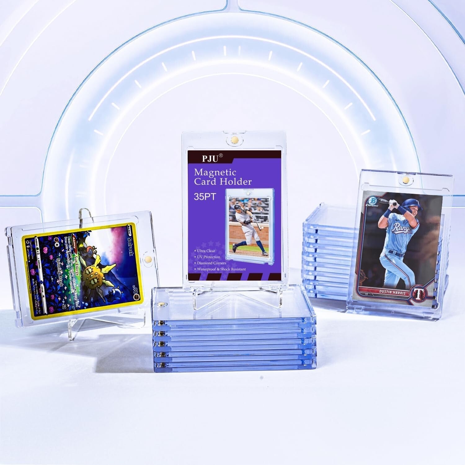 120-Count Magnetic Card Holder with U-V Protection for Sports & Trading Cards