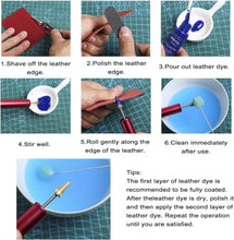 Load image into Gallery viewer, Complete Leather Working Kit with Tools for Stamping, Stitching &amp; More - 372 pcs
