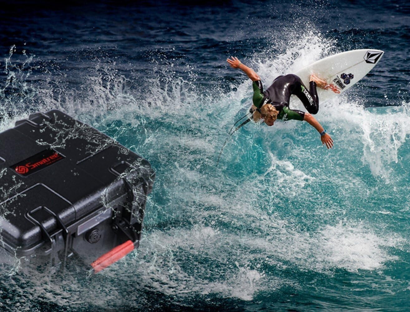 Travel-Friendly Water-Resistant Case for Action Cameras and Accessories Included