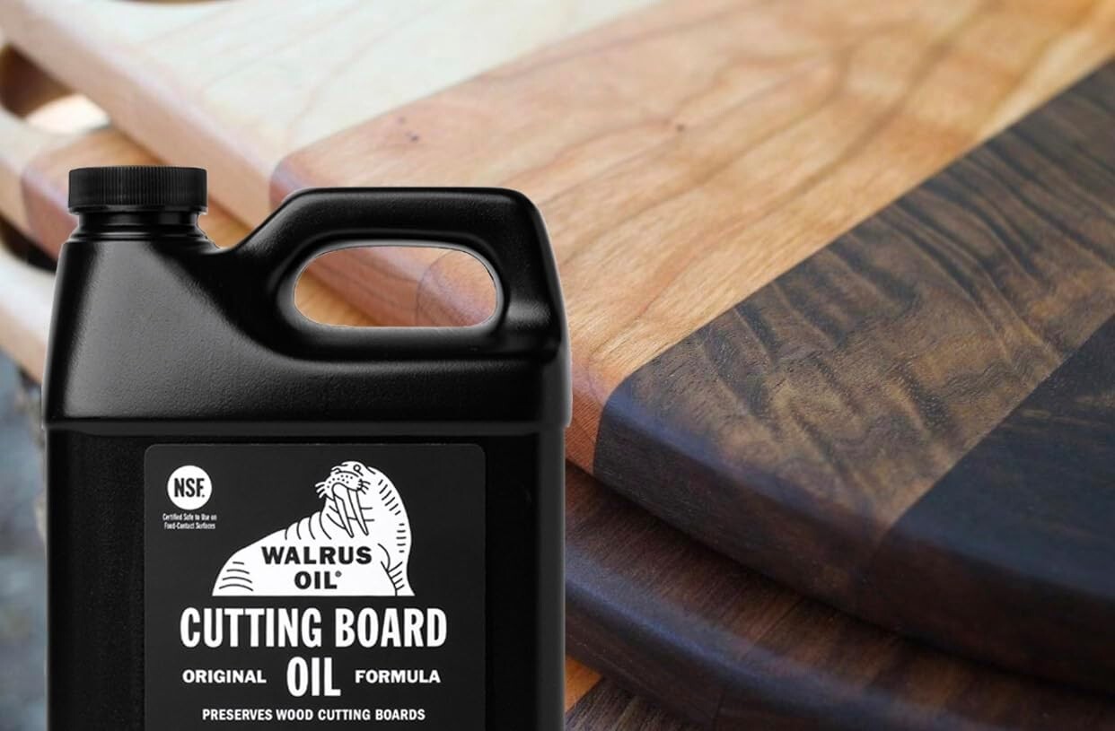 1 Gallon Jug of Walrus Oil for Cutting Boards - Black Wood Butcher Block Oil