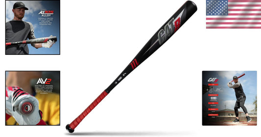 Durable Micro-Perforated Grip -3 BBCOR Baseball Bat, 33" Ideal for All