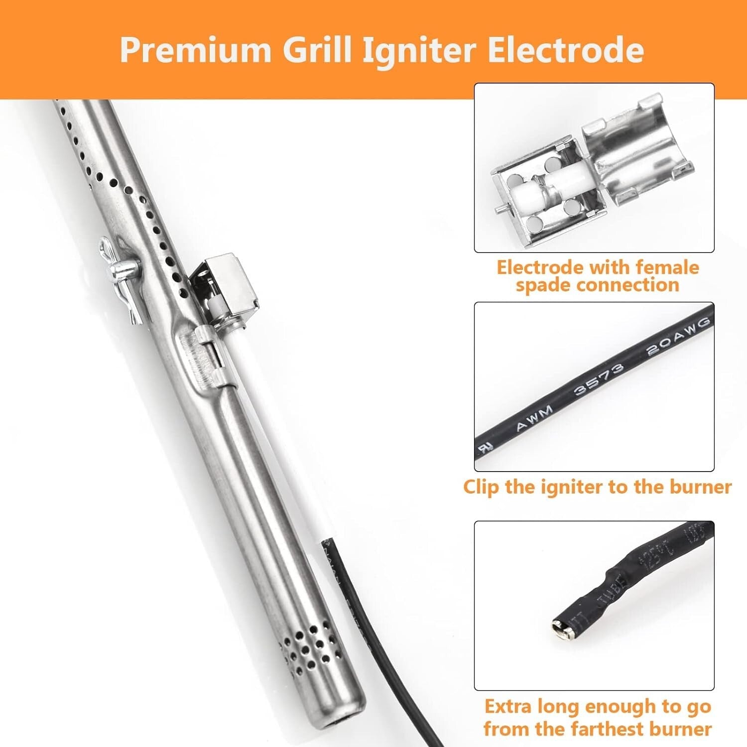 304 Stainless Steel Replacement Parts for Charbroil Performance Grills - 4-Pack