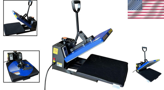 15x15 Sublimation Heat Press FS15x15A - Industrial Quality with Slide Out Platen