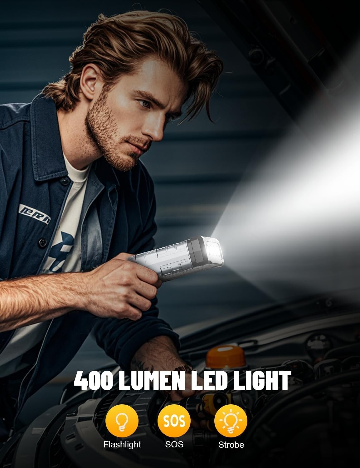 4000A Car Jump Starter - Compact Battery Pack for Gas & Diesel Vehicles