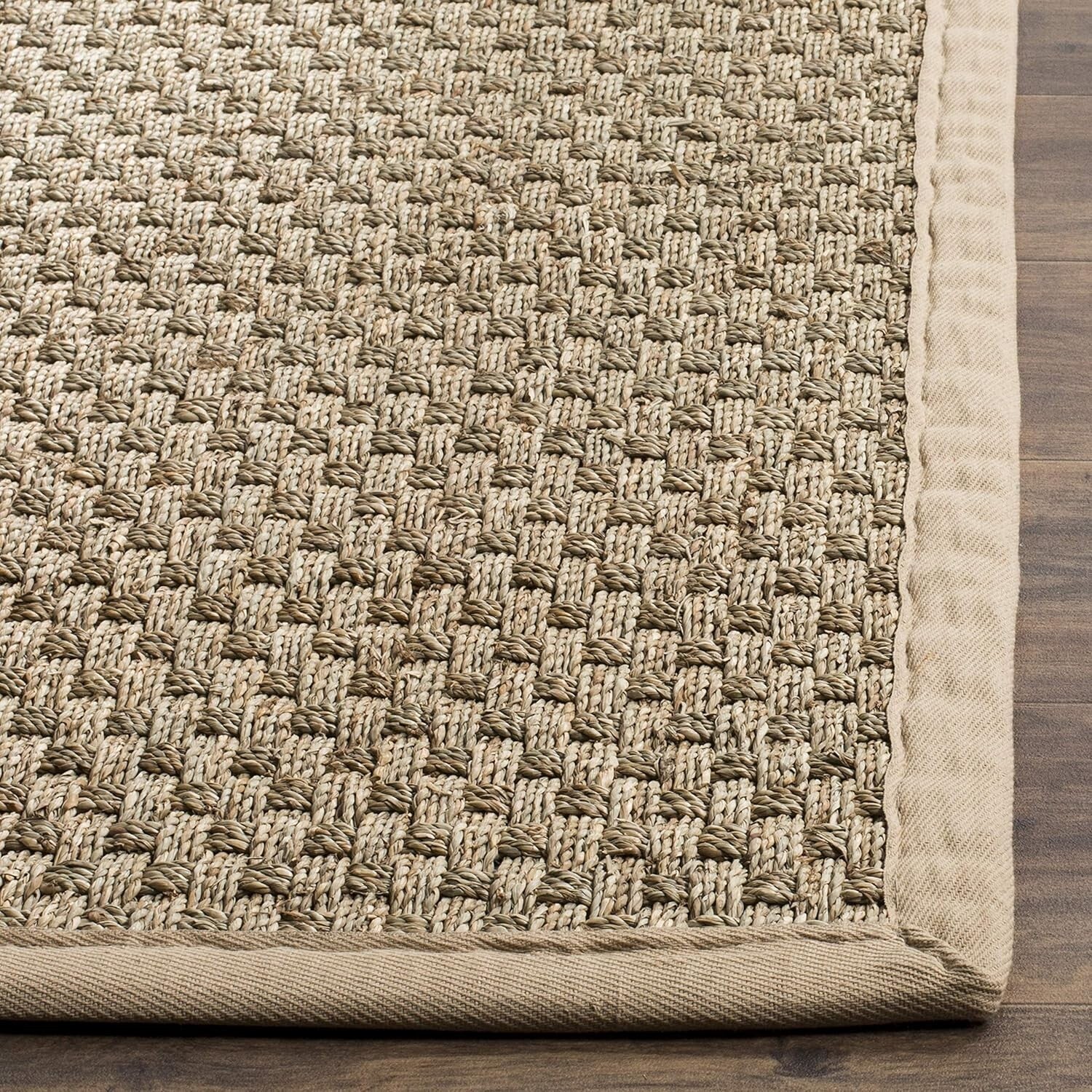Elegant 2'6" x 18' Natural Fiber Basketweave Runner Rug - Durable Seagrass