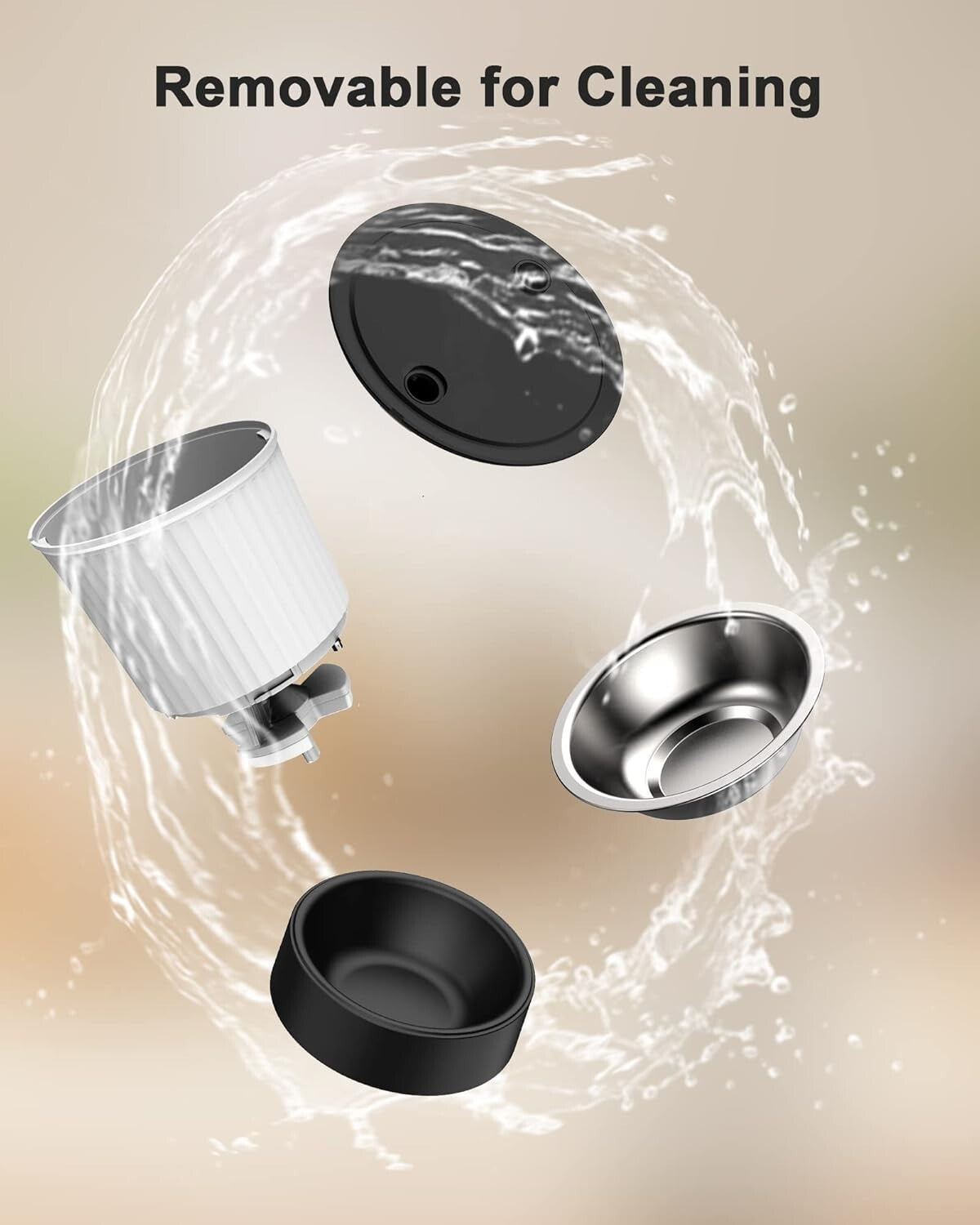 BPA-Free Wi-Fi Dry Food Dispenser for Cats & Small Dogs - 20 Days of Freshness