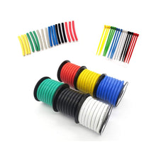 Load image into Gallery viewer, Flexible 18 AWG Electrical Wire Spools - 50ft Each, Tinned Copper in 6 Colors